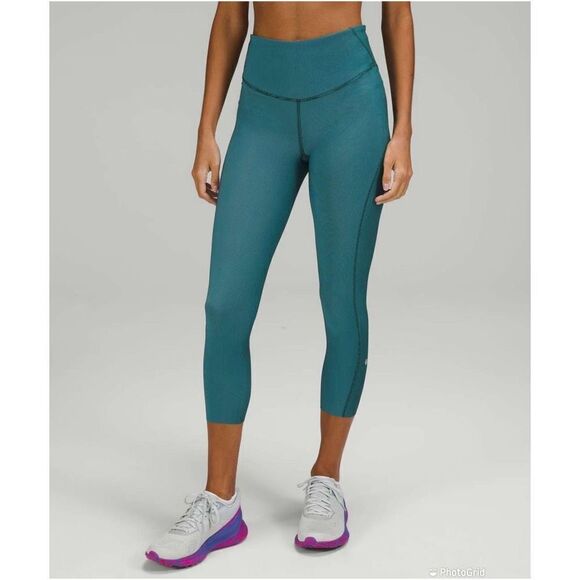 Lululemon Base Pace High-Rise Crop 23" *Two-Tone Ribbed - Picture 1 of 11